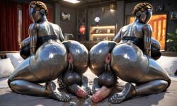 ai_generated atomic_heart feet futanari the_twins_(atomic_heart)