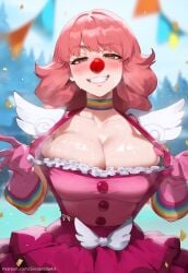 ai_generated big_breasts big_breasts birthday birthday_party breasts_bigger_than_head busty cleavage clown clown_girl commission female geiru_toneido gyakuten_saiban gyakuten_saiban huge_breasts large_breasts party patreon patreon_url patreon_username pawg public sinderellaart thick voluptuous voluptuous_female