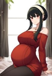 ai_generated novelai pregnant spy_x_family yor_briar yor_forger