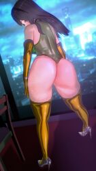 3d ass big_ass busty female huge_ass kimi_to_kanojo_to_kanojo_no_koi. koikatsu showing_ass showing_off skimpy skimpy_clothes sone_miyuki spidey-dude thick_thighs thighhighs thighs voluptuous voluptuous_female