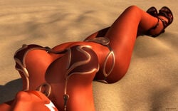 1girls 2012 3d ahsoka_tano alien bikini breasts clone_wars crossed_legs female high_heels jedi jedi_padawan kondaspeter large_breasts lipstick lying_down metal_bikini red_skin slave_ahsoka slave_bikini solo star_wars tatooine the_clone_wars:_season_four togruta