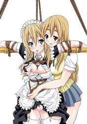 2girls bondage female human human_only k-on! maid multiple_girls nipples rope saitou_sumire_(k-on!) source_request tsumugi_kotobuki_(k-on!) yuri