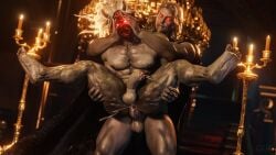 castlevania dbd dead_by_daylight domination dracula dracula_(castlevania) full_nelson gay hard_sex kazan_yamaoka rough_sex the_oni_(dbd)