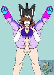 ! alchie_(species) big_breast brandon_bergante(character) brown_hair dick female grety_vennad(character) ibispaintx male meme rainbowy_alchie(character) socks spanish_text spongebob_squarepants_(character) suprised youtube youtube_hispanic youtuber