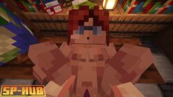 animated big_breasts legs_apart lololowka minecraft missionary_position pov sphub tagme vaginal video