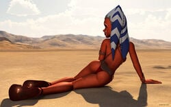 1girls 2012 3d ahsoka_tano alien ass bikini clone_wars dat_ass female high_heels jedi jedi_padawan kondaspeter looking_back metal_bikini panties red_skin slave_ahsoka slave_bikini solo star_wars tatooine the_clone_wars:_season_four togruta