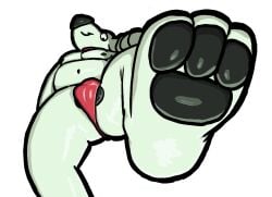 anthro brian_griffin family_guy male male/male paws royal_compost solo stepped_on