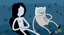 1boy 1girl1boy accurate_art_style adventure_time after_sex anotherymous black_hair breasts cum cum_drip cum_in_pussy cum_on_body duo edit excited female female finn_the_human grass grass_field grey_skin grin guitar half-dressed holding_penis human looking_at_another looking_at_partner marceline marceline_abadeer marceline_the_vampire_queen nipples nude_female nude_female_nude_male nudist nudity outdoors ponytail ready_to_fuck screencap screenshot_edit sitting smile tied_hair vampire vampire_girl