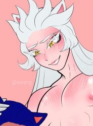 albino albinoart bara big_breasts big_penis blush blushing_at_partner blushing_male dark-skinned_male dark_nipples dark_skin green_eyes male male_only male_penetrating_male muscles pink_nipples pink_penis red_eyes red_hair sarang sarang_(artist) sarang_arts silver_hair silver_the_hedgehog sonic sonic_(series) sonic_adventure_2 sonic_boom sonic_the_hedgehog sonic_the_hedgehog_(archie) sonic_the_hedgehog_(comics) sonic_the_hedgehog_(series) sonic_underground threesome threesome_blowjob twink yellow_eyes