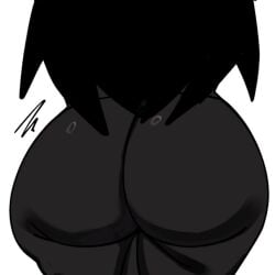 anthro anthro_only ass ass_focus back back_view behind behind_view big_ass big_butt black_hair cat_ears cat_girl cat_humanoid cat_tail catgirl catwitch_(xarop77) dress_inside_ass feline feline feline_humanoid female female_focus female_only rear rear_view solo solo_female solo_focus tagme xarop77