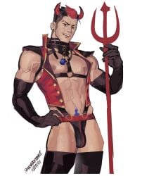 male male_only seansketches solo_male thong valorant yoru_(valorant)