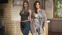 2girls 3d big_ass big_breasts big_thighs breasts bust busty capcom curvaceous curvy curvy_figure daughter female hips huge_ass huge_breasts huge_thighs large_ass large_breasts large_thighs light-skinned_female light_skin mature mature_female mia_winters milf mother mother_and_daughter older_female otacon212 resident_evil resident_evil_7 resident_evil_8:_village rosemary_winters slim_waist thick thick_hips thick_legs thick_thighs thighs voluptuous waist wide_hips wide_thighs younger_female