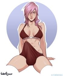 1futa bulge calvin_klein clothed final_fantasy futanari solo solo_focus valentinainat1 violet_hair