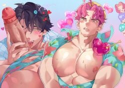 2boys abby_(kpop_demon_hunters) bara et4p etap gay jinu_(kpop_demon_hunters) kpop_demon_hunters male_only saja_boys yaoi