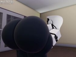 2024 3d animated ass ass ass_clapping big_ass big_butt black_skin bubble_ass bubble_butt dark-skinned_female enormous_ass female female_only haydee haydee_(game) helmet huge_ass huge_butt muitetul no_sound roblox robloxian robot robot_girl solo tagme thick_thighs twerking video