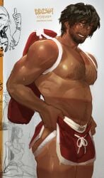 carlos_oliveira jockstrap male male_only resident_evil resident_evil_3 resident_evil_3_remake seansketches solo_male
