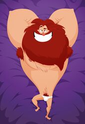 anal armpit_hair bara beard bulge dildo gregore human is_a_kind_of_magic magic male_only matainfancias muscles penis pubes smirk solo topless underwear