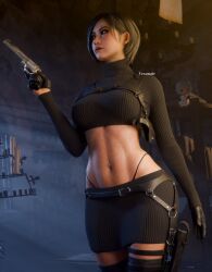 1girls 3d ada_wong big_ass big_breasts big_thighs breasts bust busty capcom clothing curvaceous curvy curvy_figure female firearm handgun hips huge_ass huge_breasts huge_thighs human large_ass large_breasts large_thighs light-skinned_female light_skin mature mature_female pale_skin resident_evil resident_evil_2 resident_evil_4 revolver slim_waist thick thick_hips thick_legs thick_thighs thighs vexonair voluptuous waist weapon wide_hips wide_thighs