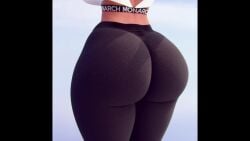 1girls 3d animated ass ass_expansion ass_focus benevolent_bunny big_ass big_breasts breast_expansion breasts clothed clothing female huge_ass light-skinned_female light_skin rear_view shorter_than_10_seconds sound sweatpants tagme thick_thighs thigh_expansion video