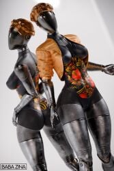 2girls 3d android atomic_heart ballerina big_breasts big_thighs blonde_hair breasts crown_braid curvaceous curvy curvy_figure cyborg cyborg_girl ekaterina_nechayeva female focus_entertainment gynoid hips hourglass_figure huge_ass huge_breasts large_breasts left_(atomic_heart) legs mature mature_female metallic_body mundfish right_(atomic_heart) russian russian_girl the_twins_(atomic_heart) thick thick_hips thick_legs thick_thighs thighs voluptuous voluptuous_female waist wide_hips zina_(artist)