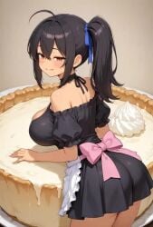 ai_generated animated apron chef cherry grok humiliation tagme tan_body video wam