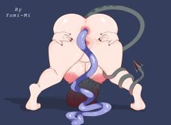 ass ass_focus ass_up asshole black_hair chubby chubby_female dildo dildo_in_ass female furry jane_doe_(zenless_zone_zero) kemonomimi long_hair nipples pussy rat rat_ears rat_tail sex_toy solo vagina yumi_mi zenless_zone_zero zzz