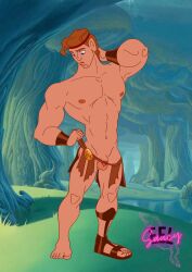 90's_theme 90s ass bara bara_tiddies bara_tits barefoot confused confused_expression confused_face confused_look confusion disney embarrassed embarrassed_expression embarrassed_nude_exposure embarrassed_nude_male feet gay gay_male headband hercules hercules_(1997) hercules_(character) hercules_(disney) himbo looking_down male male_only nude nude_male outdoors outside ripped_skirt sandals sandals_removed saucyeel skirt torn_clothes torn_clothing uncircumcised uncircumcised_penis uncut