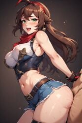 ass female female_penetrated open_mouth tongue_out