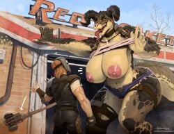 deathclaw from fallout by mainlinemojo