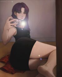 ass ass ass_focus big_ass breasts butt_crack camera camera_pov caption censored clothed feet feet_out_of_frame female female_focus female_only flashing_pussy flashlight fully_clothed katsuragi_misato meemo.psd message mirror mirror_reflection mirror_selfie misato_katsuragi neon_genesis_evangelion neopn_genesis_evangelion nudes patreon phone purple_hair pussy seductive self_shot selfie sexting snapchat snapchat_sexting teasing texting undressed