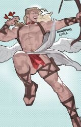 cupid_costume cupid_sova male male_only seansketches solo_male sova_(valorant) thong valorant