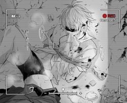 aohitsugi_samatoki blindfold bondage hypnosis_mic kidnapped male male_focus male_only partially_clothed recording restrained tied_up