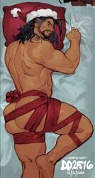 hanzo hanzo_shimada overwatch overwatch_2 ribbon_bondage seansketches tied_up