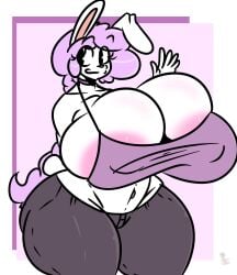 big_breasts breasts cleavage female furry huge_breasts hyper_breasts kingretrokirby tagme thick_thighs wide_hips