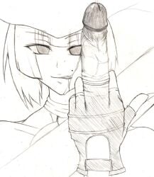 black_and_white character_request greyscale huge_cock huge_cock intersex line_art middle_finger monochrome monophallia nullbrainz penis penis_digits penis_fingers uncensored unusual_anatomy unusual_genitalia_placement unusual_penis_placement what