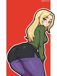 1girls ass ass_focus blonde_hair blue_eyes dawn_(tdi) female miniskirt pantyhose ppetransfw skirt tagme total_drama:_revenge_of_the_island total_drama_(series)