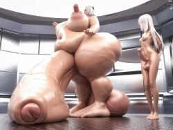 2futas areolae balls_bigger_than_head bbw belly blindfold breasts breasts_bigger_than_head fat futa_giantess futa_only futanari hairband huge_ass huge_balls huge_belly huge_breasts huge_cock huge_feet huge_nipples hyper hyper_ass hyper_balls hyper_belly hyper_breasts hyper_nipples hyper_penis intersex light-skinned_futanari light_skin long_hair low-angle_view mini_giantess nier nier:_automata nipples nude nude_futanari obese obese_futa overweight overweight_futa penis_size_difference popsicle precum renrenrew short_hair size_difference thick_thighs white_hair yorha_2b yorha_a2