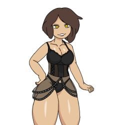 brown_hair fhs fhsz3r0 fnafhs fnafhs_z3ro fnafhsrule34 fnafhsxxx freddy's_mom_(fnafhs) la_mama_oruga lingerie lingerie_only mama_de_freddy_(fnafhs) martha_(fnafhs) yellow_eyes