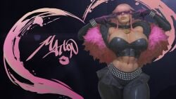 2d big_breasts breasts busty capcom cleavage hourglass_figure ickpot large_breasts manon_legrand pink_hair pinup street_fighter street_fighter_6 tagme wide_hips