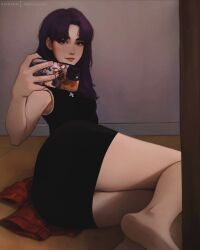 ass ass ass_focus big_ass breasts butt_crack camera camera_pov caption censored clothed feet feet_out_of_frame female female_focus female_only flashing_pussy fully_clothed katsuragi_misato meemo.psd message mirror mirror_reflection mirror_selfie misato_katsuragi neon_genesis_evangelion neopn_genesis_evangelion nudes patreon phone purple_hair pussy seductive self_shot selfie snapchat snapchat_sexting teasing undressed