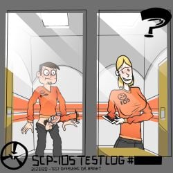 1boy 1girls d-class female handjob incognatic iris_thompson male remake scp-105 scp_foundation