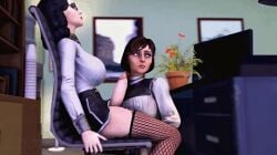 3d ai_generated animated balls bioshock bioshock_infinite burial_at_sea dickgirl elizabeth_comstock eyeshadow fellatio female futa_on_female futanari intersex lipstick lordaardvark makeup penis selfcest stockings testicles thighhighs uncensored
