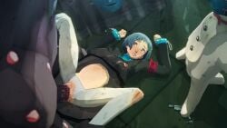 1girls 2boys 2monsters 3d atlus bad_end captured chains clothed_sex commission defeat defeated defeated_heroine female fuuka_yamagishi gritted_teeth interspecies interspecies_pregnancy larger_male leash light-skinned_female light_skin male maledom megami_tensei monster monster_cock penis persona persona_3 persona_3_reload pregnant protagonistsub_antagonistdom rape red_eyes red_hair restrained scared sega sex sex_slave shadow_(persona) short_hair size_difference smaller_female steel_gigas torn_clothes uriziel38