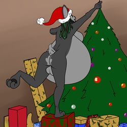 anthro christmas furry futanari herm holidays intersex killhubi pregnant robbi_the_rabbit