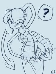 head_in_ass head_insertion leviathan_(skullgirls) living_butt_plug living_sex_toy q7 skullgirls squigly