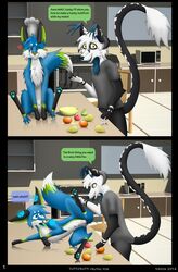 anthro balls canine comic cooking_show feline female feral fox fur furry furry_only male malesub nekrozs no_humans sheath sirfox srfx18 text