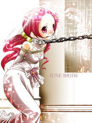 bondage bride clothing collar dress female forced_partners gag gagged hachikumo heartcatch_precure! precure pretty_cure rope small_breasts tsubomi_hanasaki wedding_dress