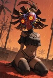 1girls ai_generated bikini bikini_armor civitai female female_focus female_only genderswap_(mtf) glowing_eyes lingerie majora's_mask mardjak mask masked masked_female more_at_source nintendo rule_63 skull_kid skull_kid_(character) tagme the_legend_of_zelda the_legend_of_zelda:_majora's_mask