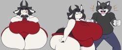 big_ass big_breasts breasts bubble_butt dewwy(dewwydartz) dewwydarts dewwydartz female furry huge_ass huge_breasts nyx_(dewwydartz) shortstack tagme thick_thighs wide_hips