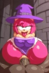 ai_generated amy_rose dark-skinned_male female halloween sonic_(series) sonic_the_hedgehog_(series)